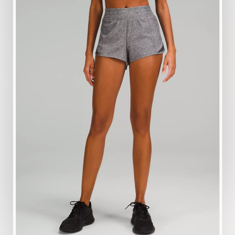 Lululemon 2.5 Slate White Hotty Hots High Rise Size 2